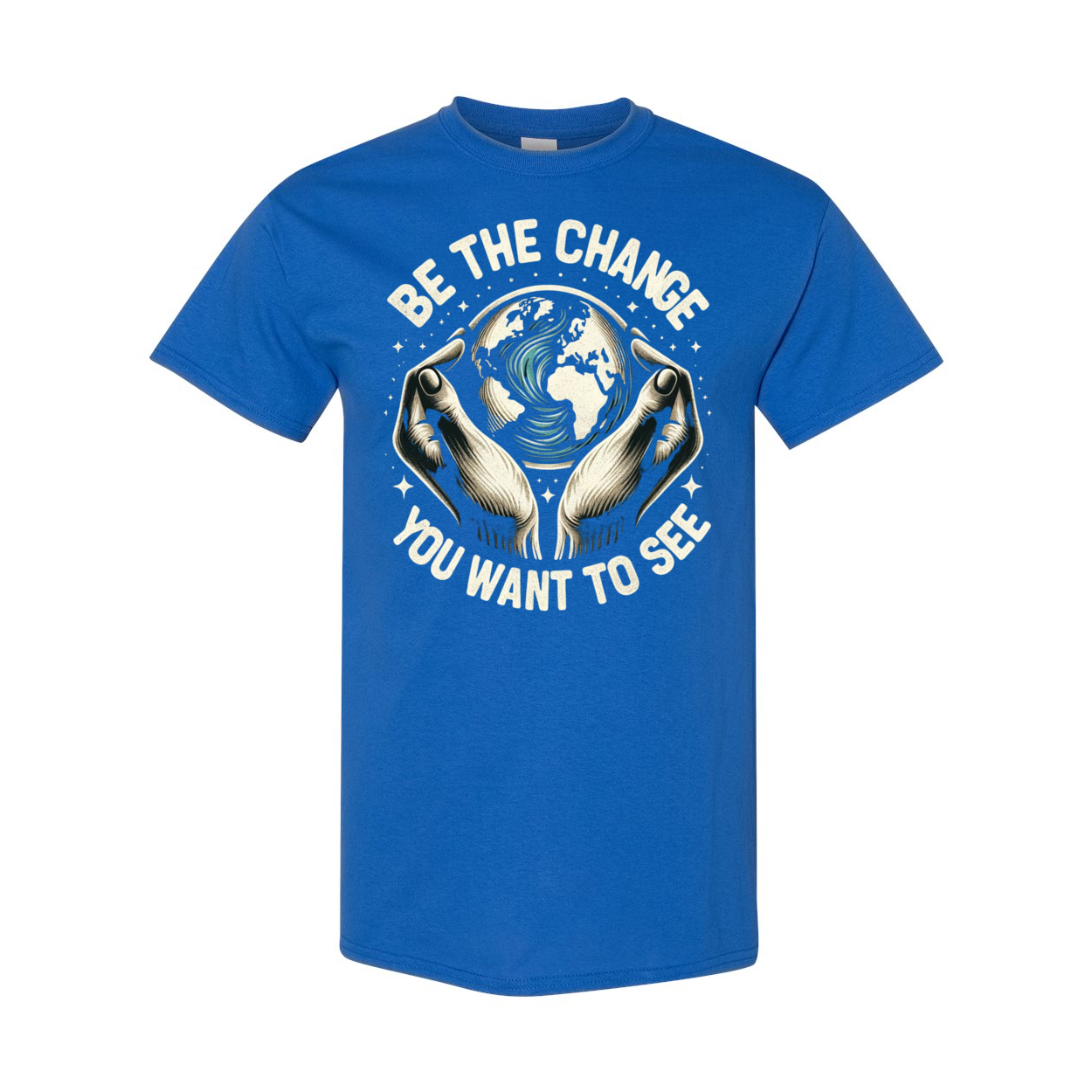 Be The Change You Want To See Cotton T-Shirt