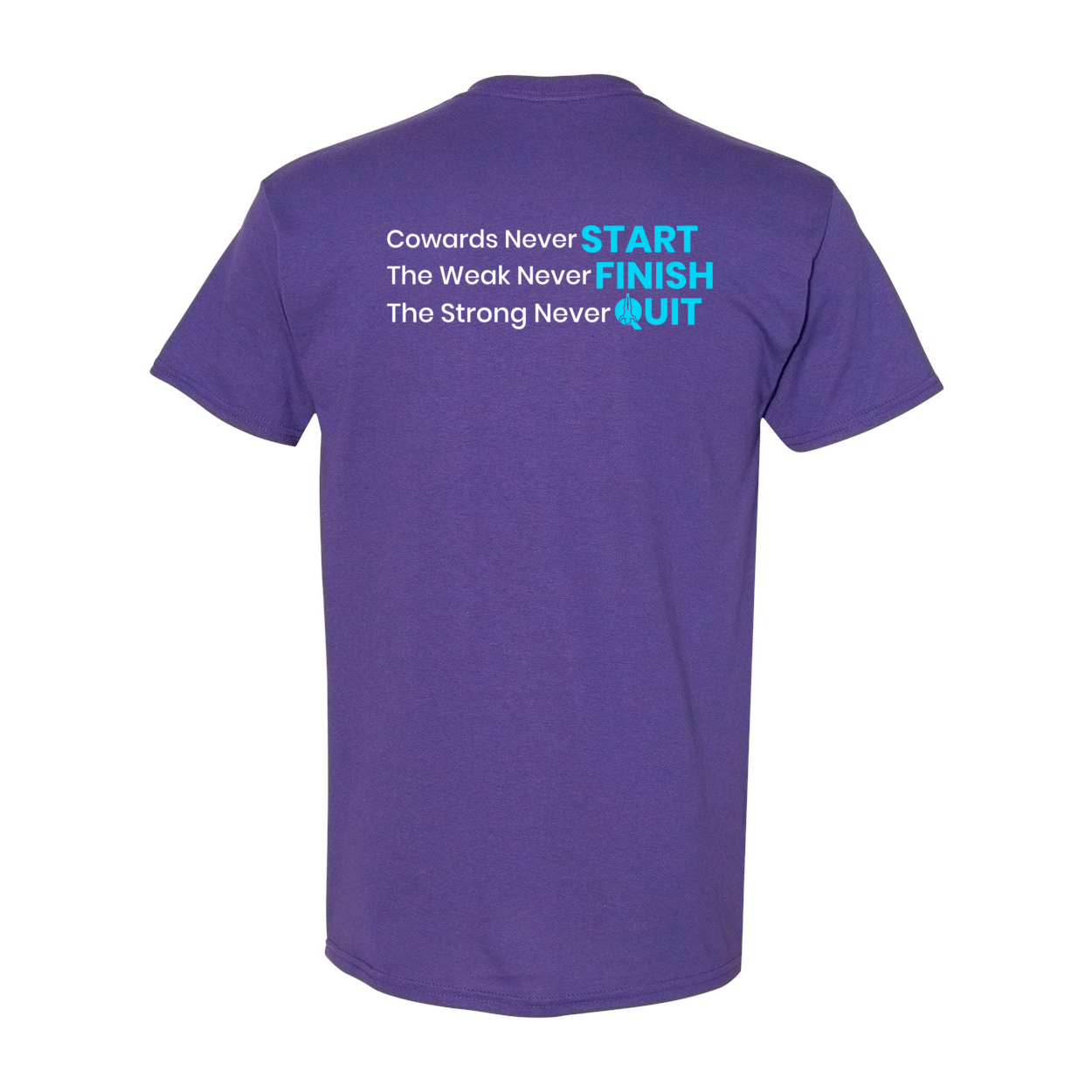 Cowards Never Start Heavy Cotton T-Shirt