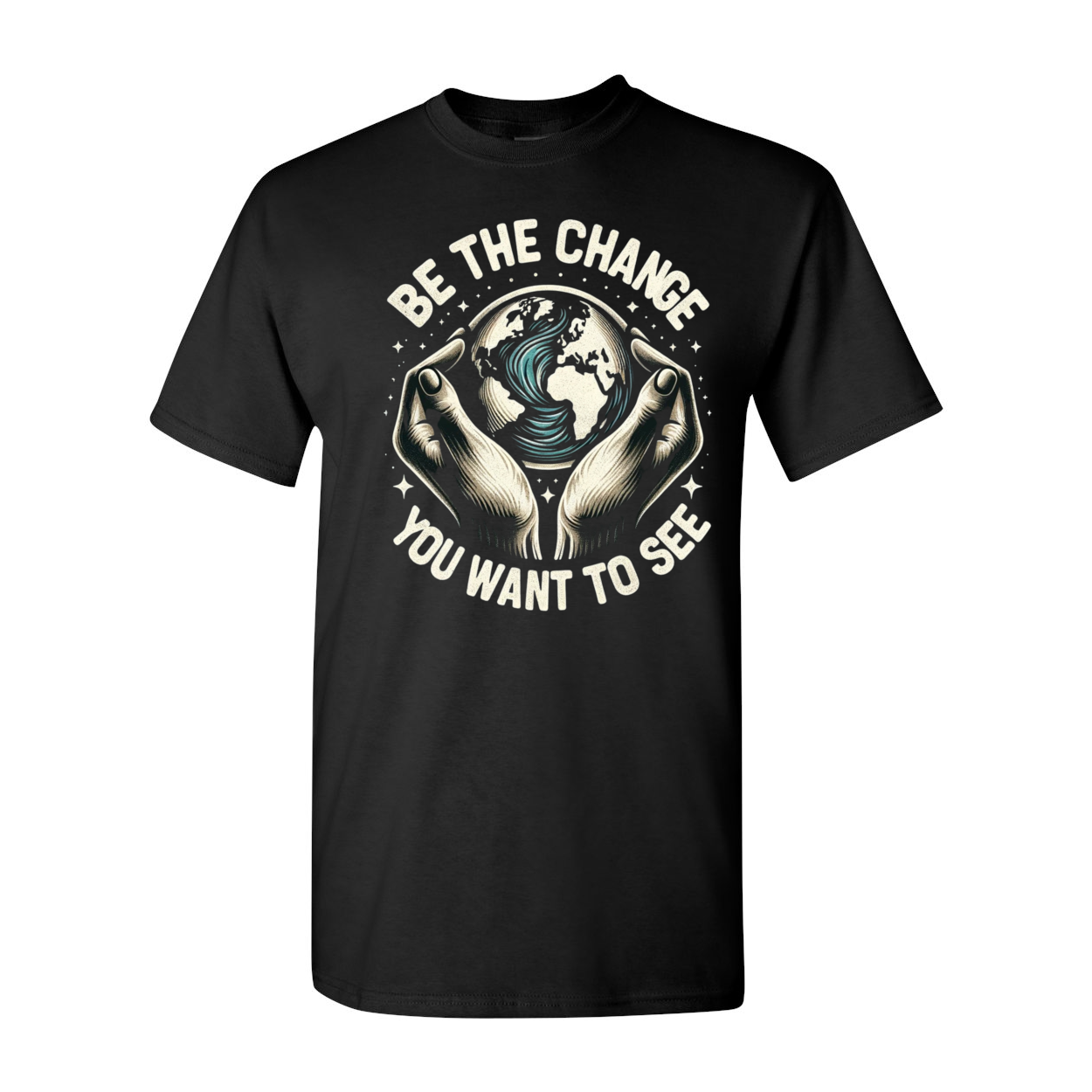 Be The Change You Want To See Cotton T-Shirt