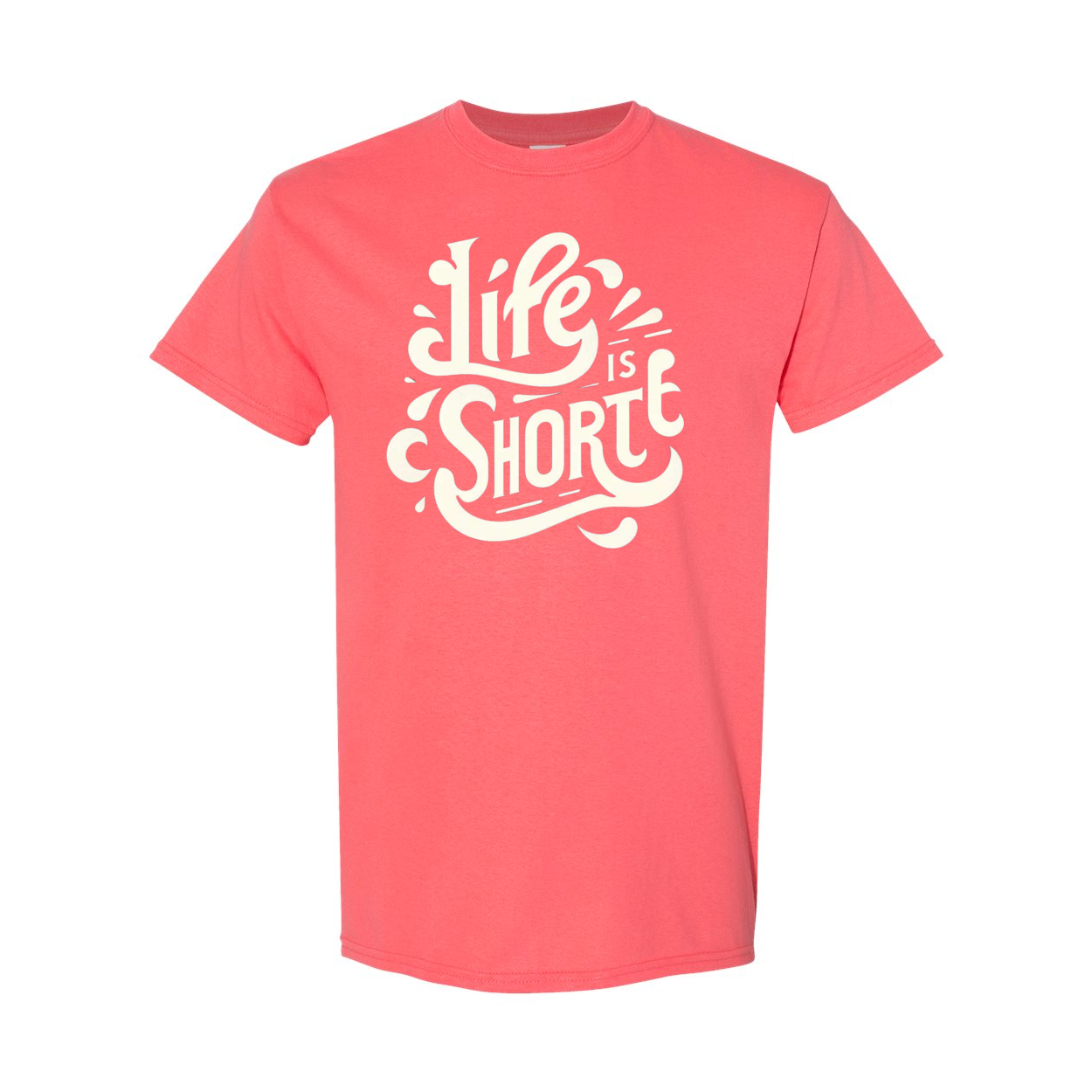 Life Is Short Heavy Cotton T-Shirt