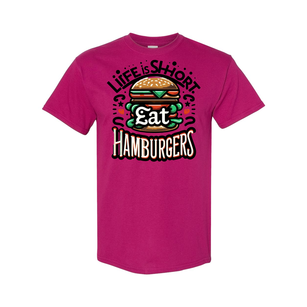 Life is Short Eat Heavy Cotton T-Shirt