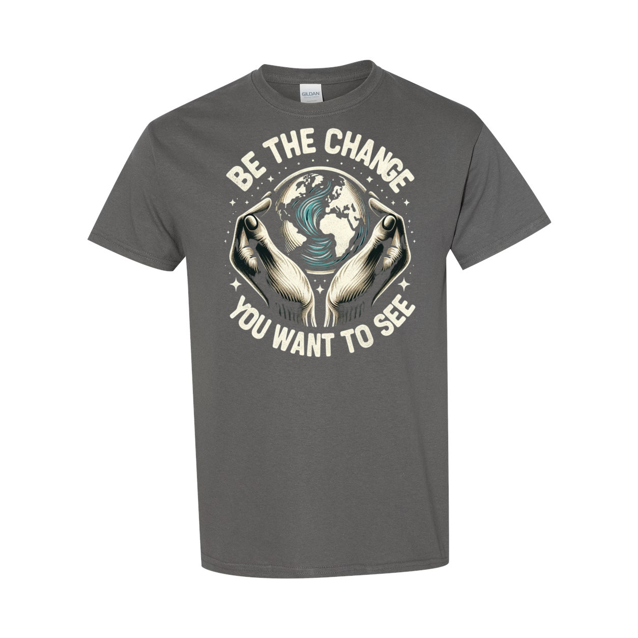 Be The Change You Want To See Cotton T-Shirt