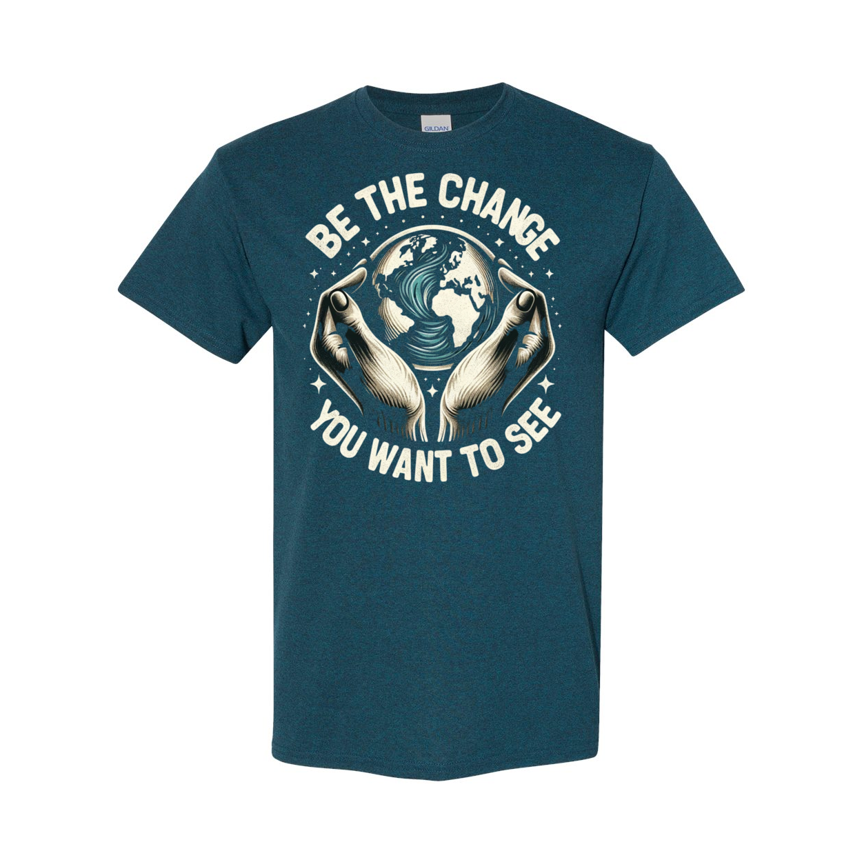 Be The Change You Want To See Cotton T-Shirt